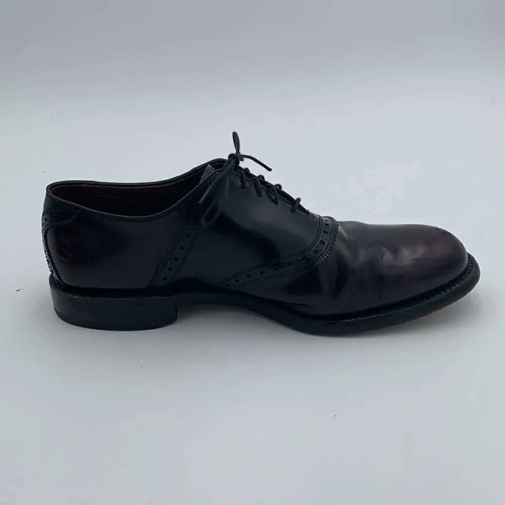 Allen Edmonds McAllister Wingtip Oxford Shoes | Two-Tone Brown & Black Men’s 10D